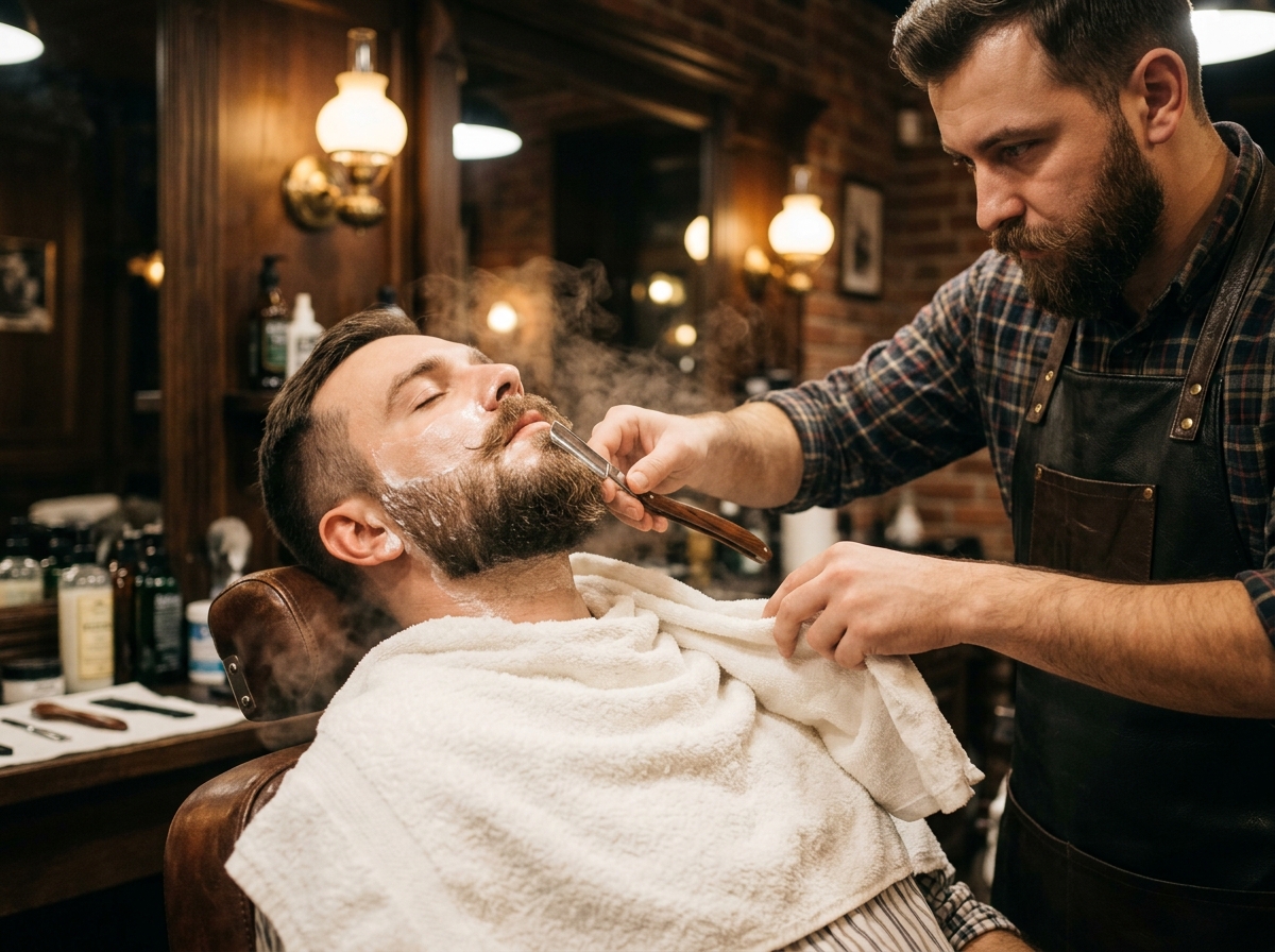 Hot Towel Beard Shave